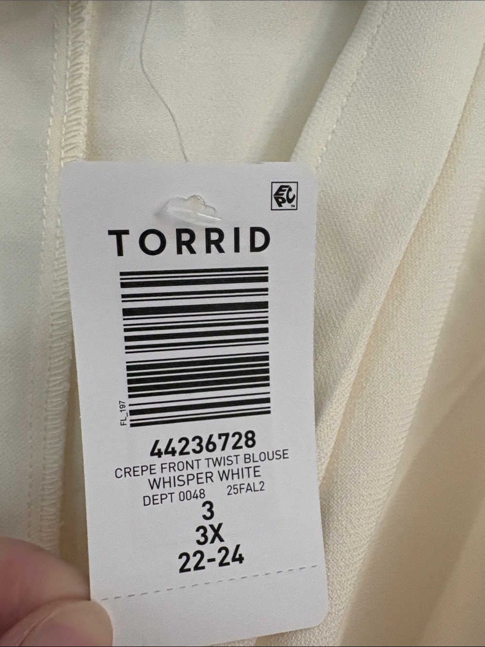 Torrid wrap blouse - Picture 3 of 7